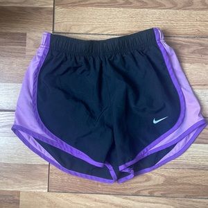 Black and purple Nike shorts